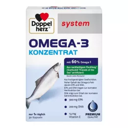 DOPPELHERZ Omega-3 concentraat systeem capsules, 30 stuks