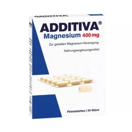 ADDITIVA Magnesium 400 mg filmomhulde tabletten, 30 stuks
