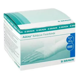 ASKINA Fixatieverband cohesief 6 cmx20 m, 1 st