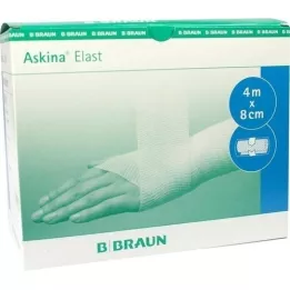ASKINA Elastisch verband 8 cmx4 m cellofaan, 1 st