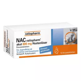 NAC-ratiopharm akut 600 mg hoest-slijmoplossend bruistabletten, 10 stuks