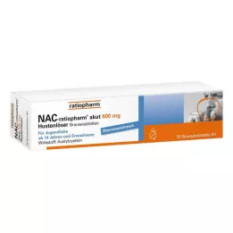NAC-ratiopharm akut 600 mg hoest-slijmoplossend bruistabletten, 20 stuks
