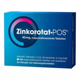 ZINKOROTAT POS maagsapresistente tabletten, 500 stuks