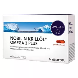 NOBILIN Krillolie Omega-3 Plus Capsules, 60 stuks