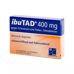 IBUTAD 400 mg tegen pijn en koorts, filmomhulde tabletten, 10 stuks