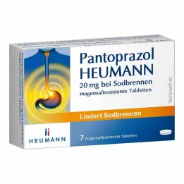 PANTOPRAZOL Heumann 20 mg voor brandend maagzuur msr. tabletten, 7 stuks