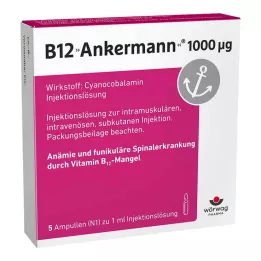B12 ANKERMANN 1.000 μg ampullen, 5X1 ml