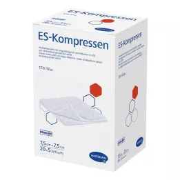 ES-KOMPRESSEN Steril 7,5x7,5 cm 12 -Time groot pakket, 20x5 st