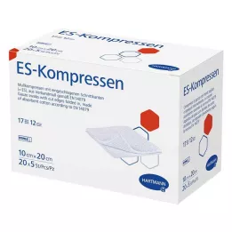 ES-KOMPRESSEN Steril 10x20 cm 12 keer groot pakket, 20x5 st