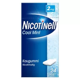 NICOTINELL Kauwgom Cool Mint 2 mg, 24 stuks