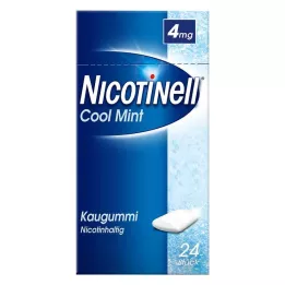 NICOTINELL Kauwgom Cool Mint 4 mg, 24 stuks