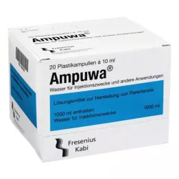 AMPUWA Plastic ampullen injectie-/infuusoplossing, 20X10 ml