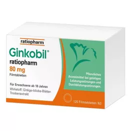 GINKOBIL-ratiopharm 80 mg filmomhulde tabletten, 120 stuks