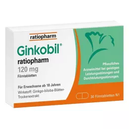 GINKOBIL-ratiopharm 120 mg filmomhulde tabletten, 30 stuks