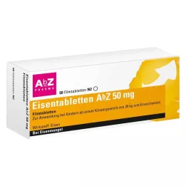 EISENTABLETTEN AbZ 50 mg filmomhulde tabletten, 50 stuks