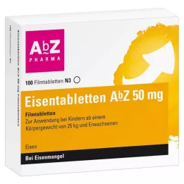 EISENTABLETTEN AbZ 50 mg filmomhulde tabletten, 100 stuks