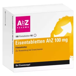 EISENTABLETTEN AbZ 100 mg filmomhulde tabletten, 100 stuks