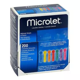 MICROLET Lancetten gekleurd, 200 stuks