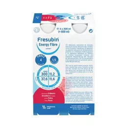 FRESUBIN ENERGY Vezel DRINK Aardbeien Drinkfles 6x4x200 ml