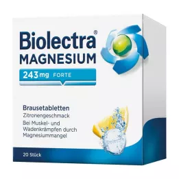 BIOLECTRA Magnesium 243 mg forte Lemon Br.-Tabl., 20 stuks