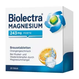 BIOLECTRA Magnesium 243 mg forte Oranje bruistabletten, 20 stuks