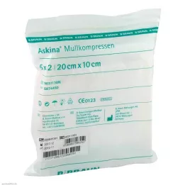ASKINA Gaaskompressen 10x20 cm steriel, 5X2 st