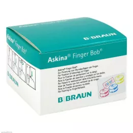 ASKINA Finger Bob gekleurd, 50 stuks
