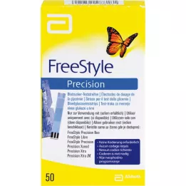 FREESTYLE Precisie bloedglucose teststrips zonder codering, 50 stuks