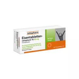 EISENTABLETTEN-ratiopharm N 50 mg filmomhulde tabletten, 50 stuks