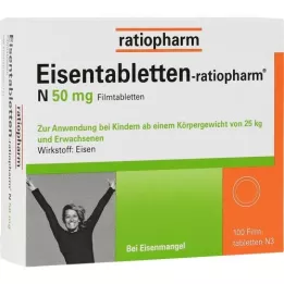 IJzertabletratiopharm N 50 mg Film-gecoate tabletten, 100 st