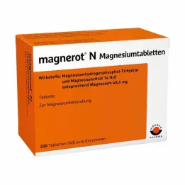 MAGNEROT N Magnesium -tabletten, 200 st