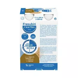 FRESUBIN 2 kcal Vezels DRINK Cappuccino Drinkfles, 4X200 ml