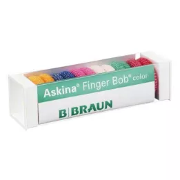 ASKINA Finger Bob gekleurd, 6 st