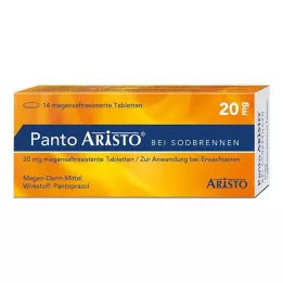 PANTO Aristo voor brandend maagzuur 20 mg maagsapresistente tabletten, 14 stuks