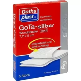 GOTA SILBER Pleister 5x7,2 cm steriel, 5 st