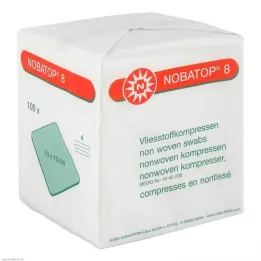 NOBATOP 8 kompressen 10x10 cm niet-steriel, 100 stuks