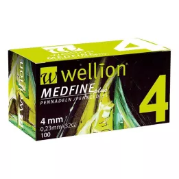 WELLION MEDFINE plus pennaalden 4 mm, 100 stuks