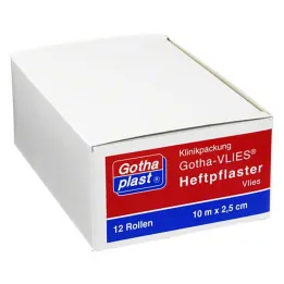 Gothaplast hechtpleistervlies 2,5 cm x 10 m, 12 st