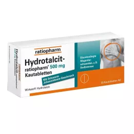 HYDROTALCIT-ratiopharm 500 mg kauwtabletten, 50 stuks