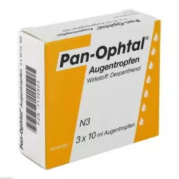 PAN OPHTAL Oogdruppels, 3X10 ml
