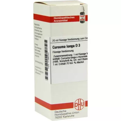 CURCUMA LONGA D 3 Verdunning, 20 ml CURCUMA LONGA D 3 Verdunning, 20 ml