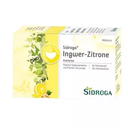 SIDROGA Wellness Gember-Citroen Theefilterzakjes, 20X2.0 g