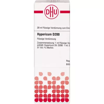 HYPERICUM D 200 Verdunning, 20 ml HYPERICUM D 200 Verdunning, 20 ml