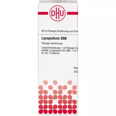 LYCOPODIUM D 60 Verdunning, 20 ml