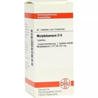 MOLYBDAENUM D 6 tabletten, 80 stuks