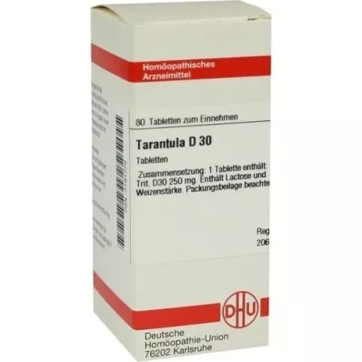 TARANTULA D 30 tabletten, 80 st TARANTULA D 30 tabletten, 80 st
