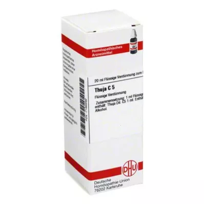 THUJA C 5 Verdunning, 20 ml THUJA C 5 Verdunning, 20 ml