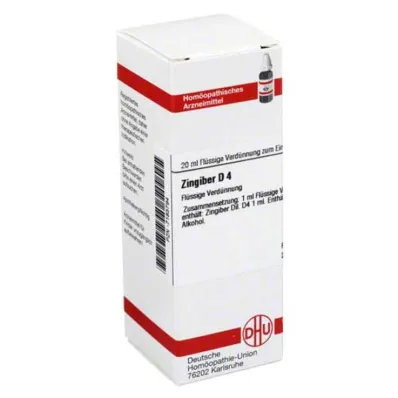ZINGIBER D 4 Verdunning, 20 ml ZINGIBER D 4 Verdunning, 20 ml