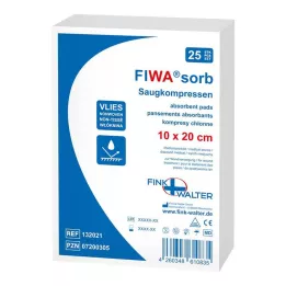 VERBANDKOMPRESSEN 10x20 cm, 25 stuks