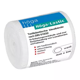 HÖGA-LASTIC Ideaal verband 4 cmx5 m met cellofaan, 1 st